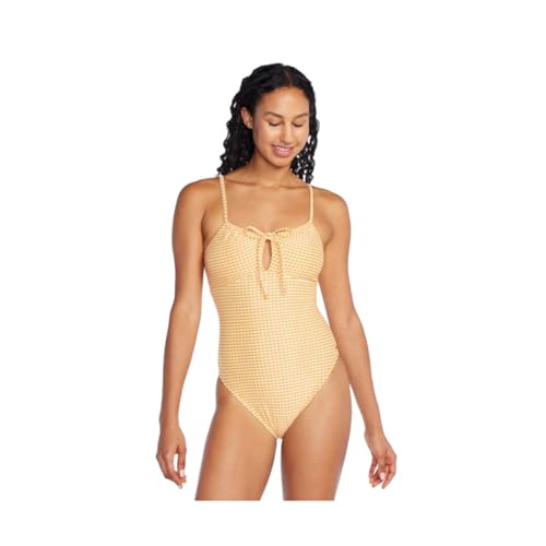 Speedo Texture Stripe Bandeau One Piece Women - Summer Yellow, 12 von Speedo