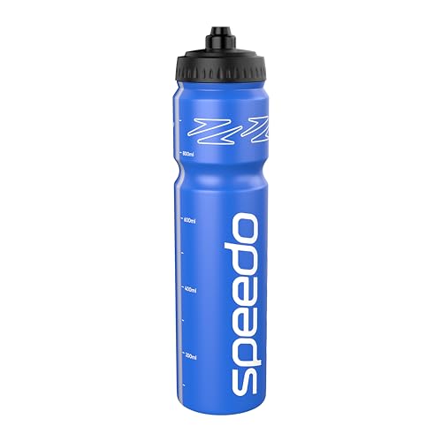 Speedo Unisex-Adult 1-Liter-Wasserflasche | Ergonomisches Design, Blau, One Size von Speedo