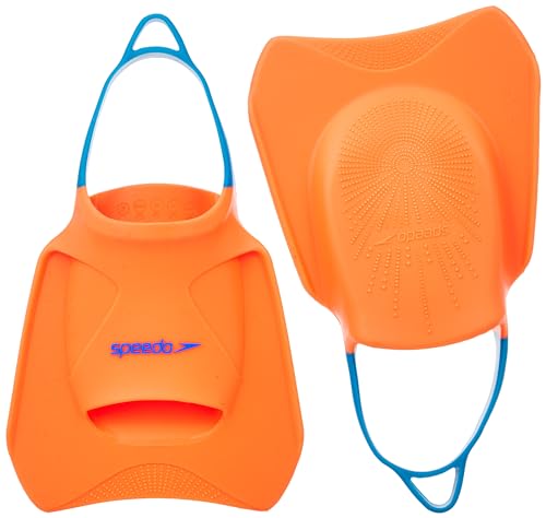 Speedo Unisex Erwachsene Biofuse FF Fitness Fin, Orange/Blau, M von Speedo