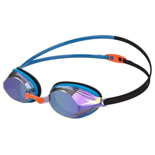 Speedo Unisex Erwachsene Vengeance Mirror Schwimmbrille, Schwarz/Blau, Einheitsgröße von Speedo