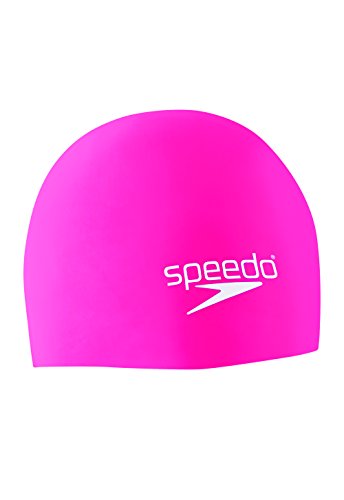 Speedo Unisex-Erwachsene Badekappe Silikon Elastomeric, Rosa von Speedo