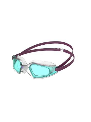 Speedo Unisex Kinder Hydropulse Junior Schwimmbrille, Deep Plum/Hellblau, Einheitsgröße von Speedo