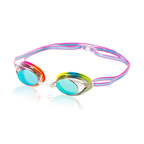 Speedo Vanquisher 2.0 Mirrored Swim Goggle, Rainbow von Speedo