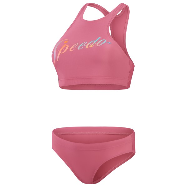 Speedo - Women's Logo Volley 2 Piece - Bikini Gr 46 rosa von Speedo