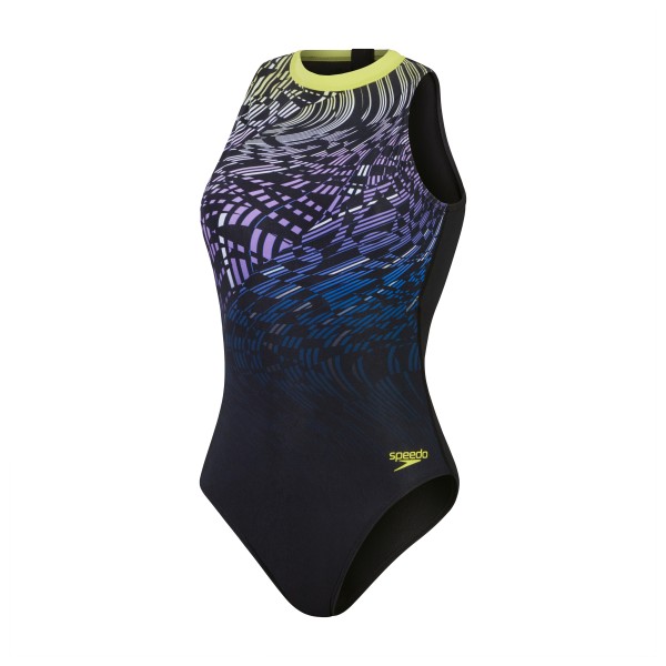 Speedo - Women's Printed Hydrasuit - Badeanzug Gr 38 blau von Speedo