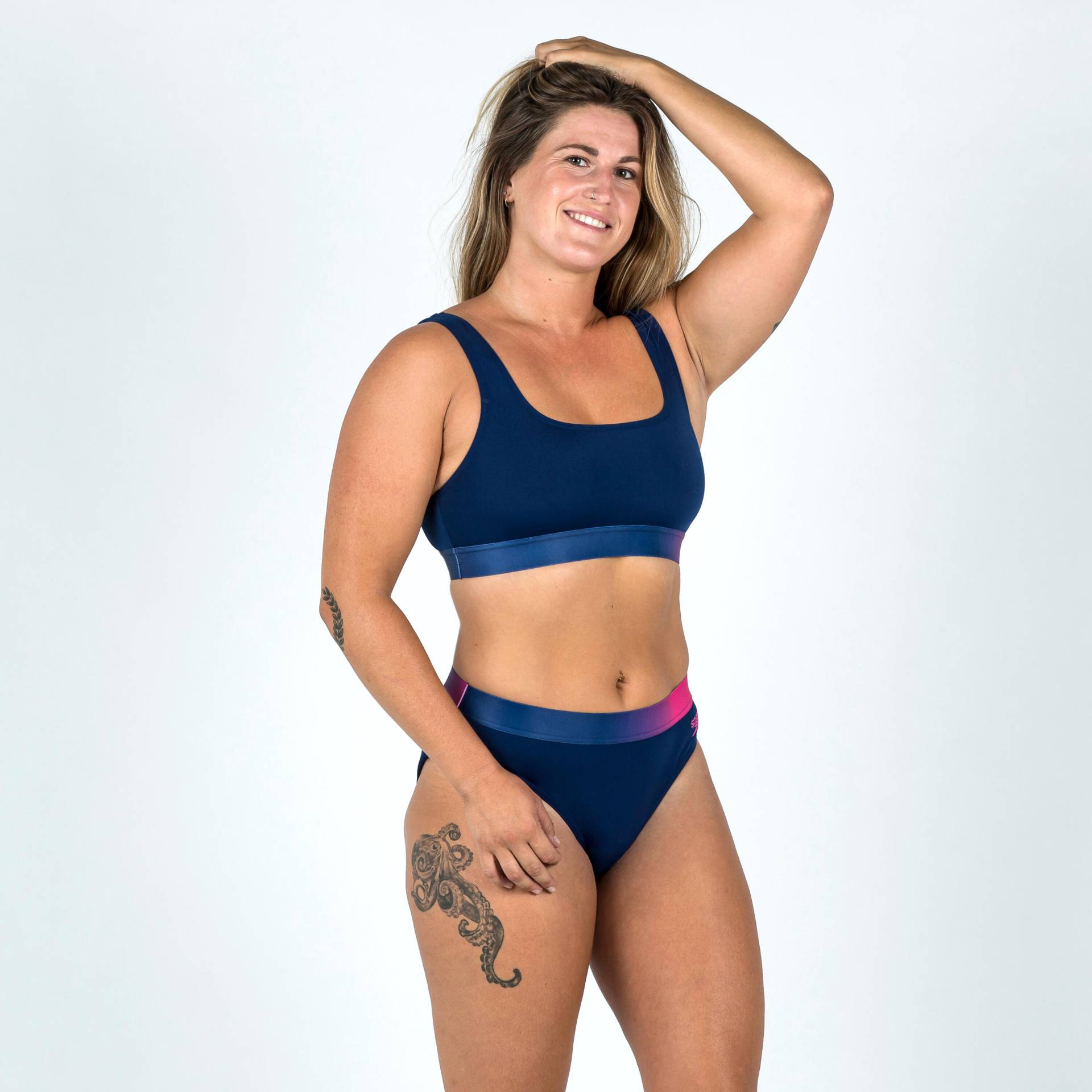 Sportbikini Hose Damen Speedo - blau/rosa von Speedo