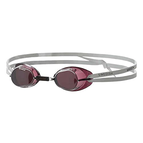 Speedo Swedish Mirror Schwimmbrille für Unisex Erwachsene, Grau/Silber, ONESZ Speedo Swedish Mirror Schwimmbrille für Unisex Erwachsene, Grau/Silber, ONESZ von Speedo