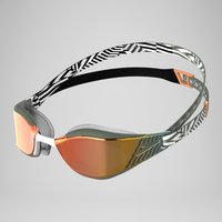 Verspiegelte Fastskin Hyper Elite Schwimmbrille Landgrün/Schwarz/Nektarine/Weiß von Speedo