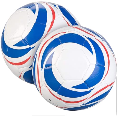 Speeron Matchball: 2er-Set Trainings-Fußbälle aus Kunstleder, 20 cm Ø, Größe 4, 390 g (Ball) Speeron Matchball: 2er-Set Trainings-Fußbälle aus Kunstleder, 20 cm Ø, Größe 4, 390 g (Ball) von Speeron