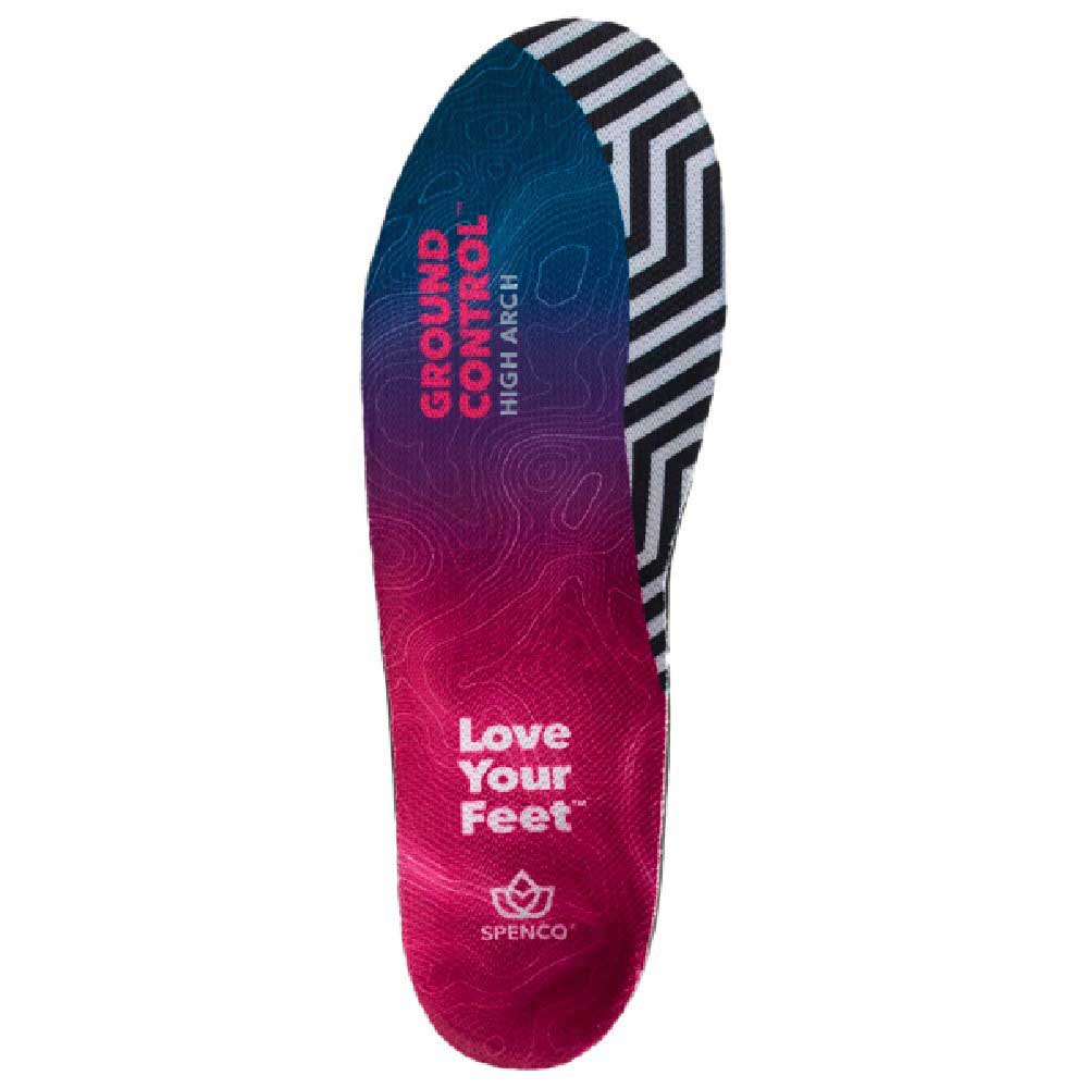 Spenco Ground Control High Arch Insole Blau EU 36-38 Mann von Spenco