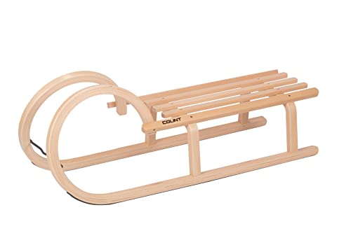 COLINT Hörner Holzschlitten - 110 cm - Holz Rodelschlitten TÜV geprüft - traditioneller Kinderschlitten aus Buchenholz für 2 Personen COLINT Hörner Holzschlitten - 110 cm - Holz Rodelschlitten TÜV geprüft - traditioneller Kinderschlitten aus Buchenholz für 2 Personen von Spetebo