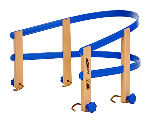 COLINT Schlittenlehne 90 cm flexibel - blau - Kinder Sitzhilfe aus Kunststoff - Rücken Lehne für Schlitten Davos Hörner Klapp Kinder Sitz Hilfe von Spetebo