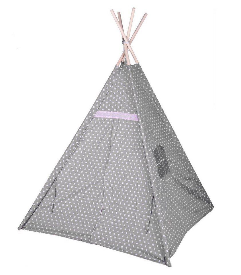 Spetebo Spielzelt Kinder Spielzelt 160 cm - GRAU mit Sternen Spetebo Spielzelt Kinder Spielzelt 160 cm - GRAU mit Sternen von Spetebo