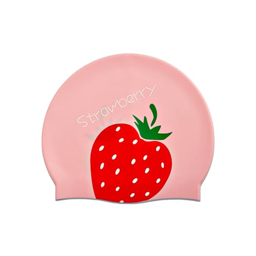 Schwimmkappe Kinder,Silikon Rosa Badekappe Mädchen Lange Haare,Rosa Kinder Badekappe Mädchen,Erdbeere Bademütze Mädchen,Wasserdicht Schwimmkappe Kinder Lange Haare, für 6–14 Jugendliche Kinder Schwimmkappe Kinder,Silikon Rosa Badekappe Mädchen Lange Haare,Rosa Kinder Badekappe Mädchen,Erdbeere Bademütze Mädchen,Wasserdicht Schwimmkappe Kinder Lange Haare, für 6–14 Jugendliche Kinder von SpetngSake