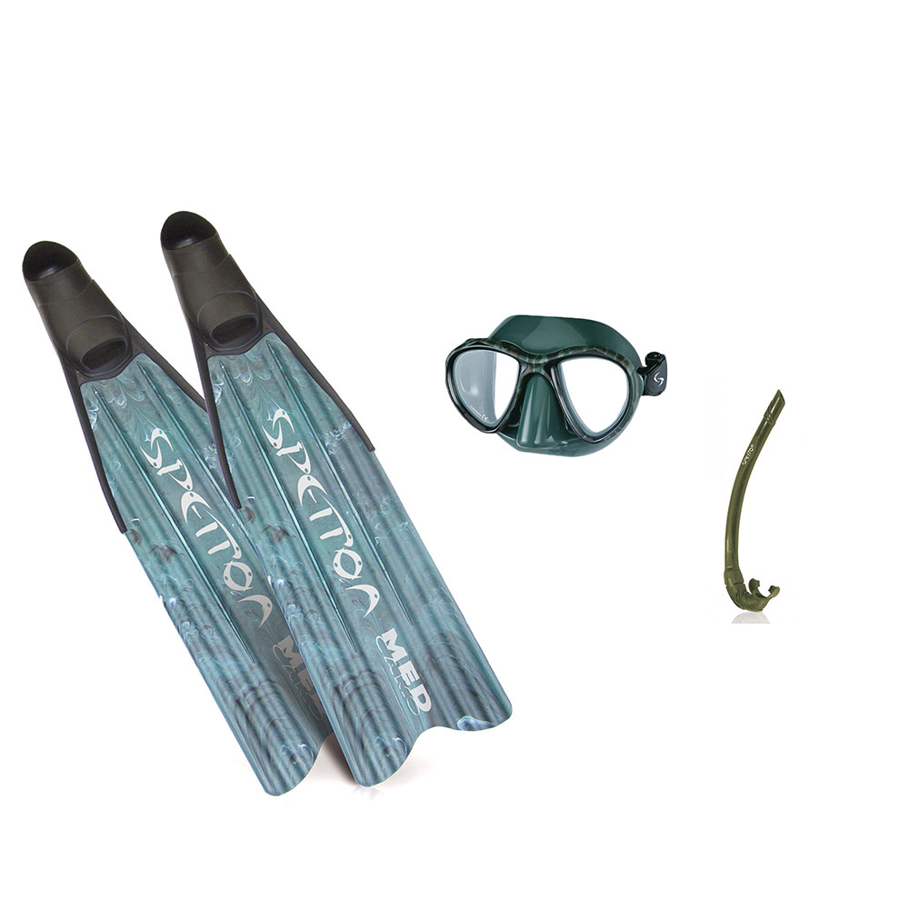 Spetton Med Green Camo Spearfishing Set Silber EU 47-48 von Spetton