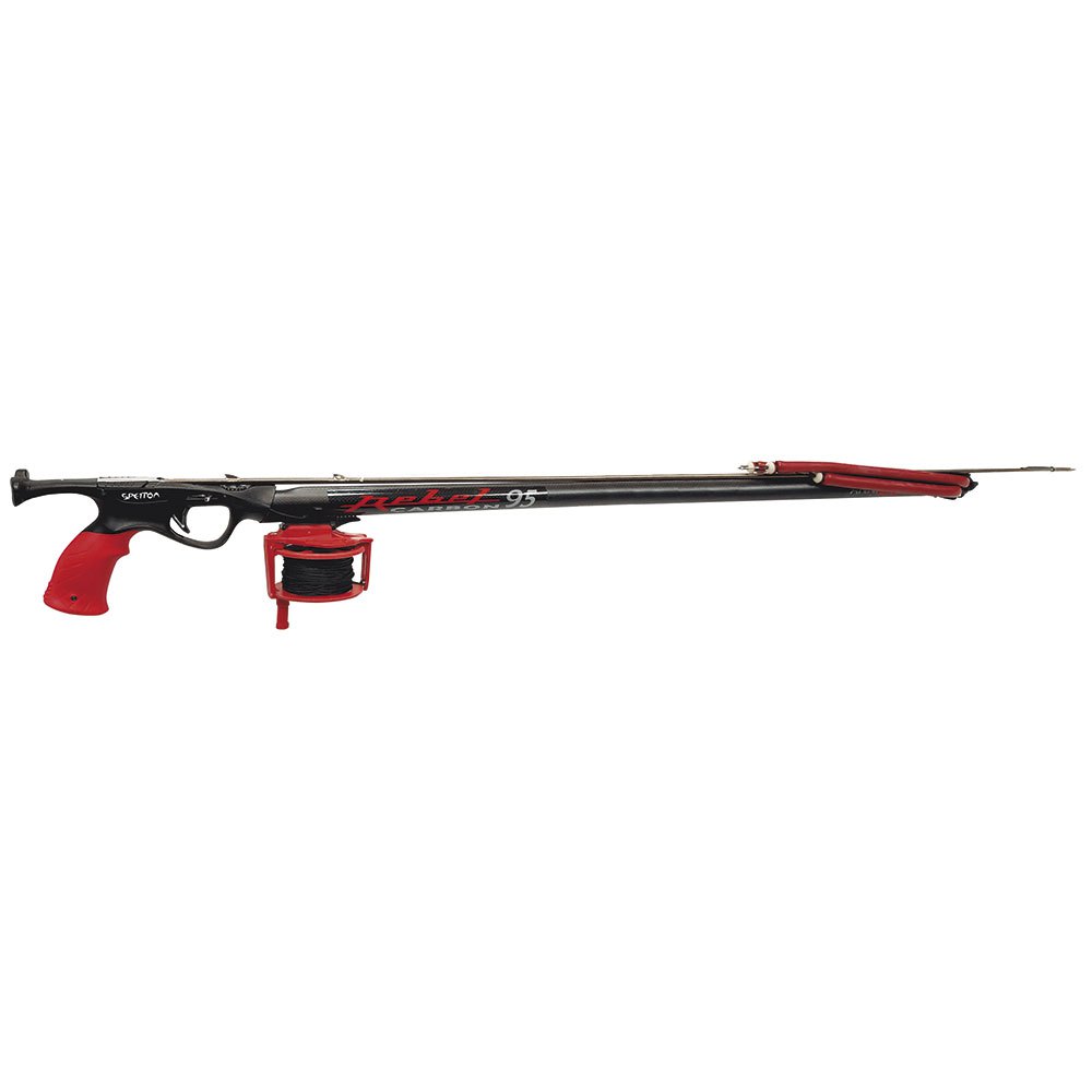 Spetton Rebel Open Carbono Self-waterrail Excell Sling Spearfishing Gun Silber 105 cm von Spetton