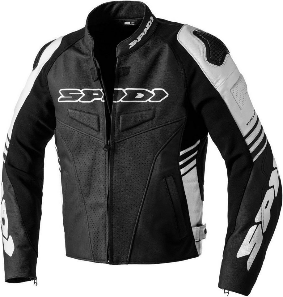 SpiDi Motorradjacke Track Warrior Motorrad Lederjacke von SpiDi