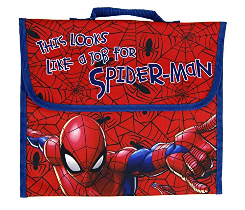 Marvel Spiderman Grundschule Lesetasche, rot, Einheitsgröße, Büchertasche von Spiderman
