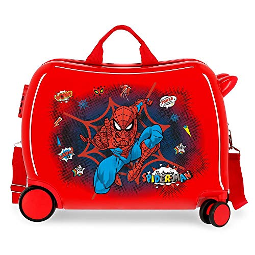 Marvel Spiderman Pop Kinder-Koffer Rot 50x38x20 cms Hartschalen ABS Kombinationsschloss 38L 2,1kgs 4 Räder Handgepäck Marvel Spiderman Pop Kinder-Koffer Rot 50x38x20 cms Hartschalen ABS Kombinationsschloss 38L 2,1kgs 4 Räder Handgepäck von Marvel