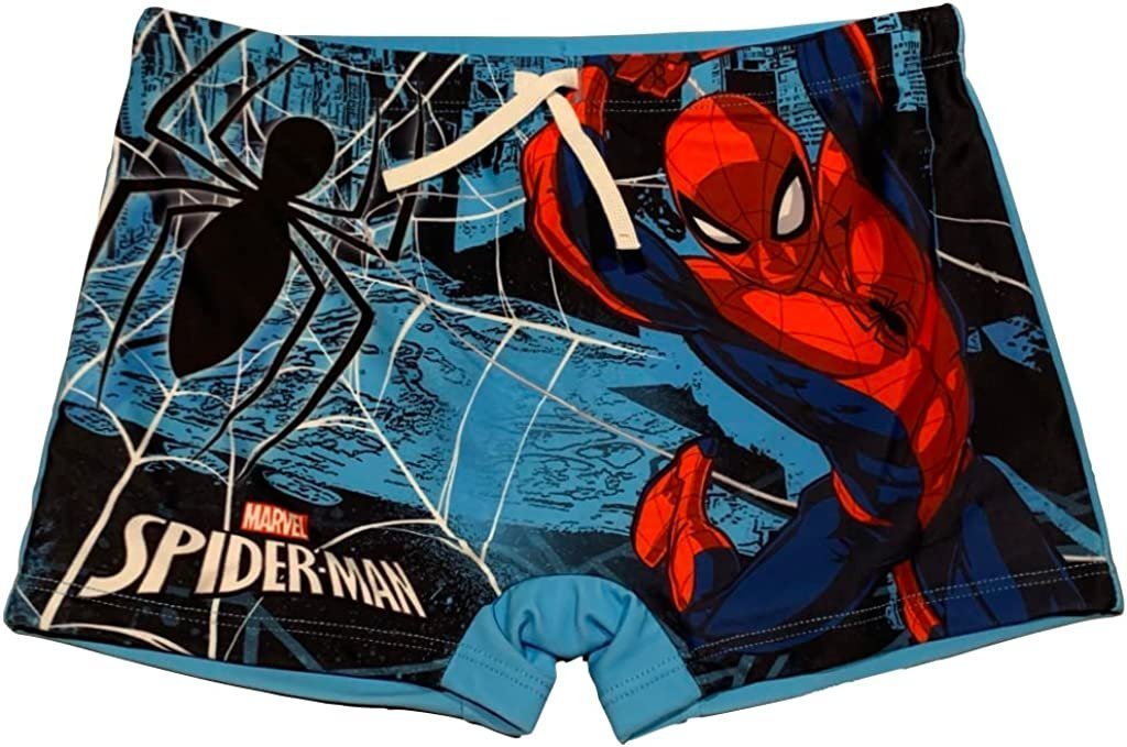 Spiderman Boxer-Badehose Badehose Schwimmboxer Jungen Badeshorts Spider-Man 98 - 128 von Spiderman