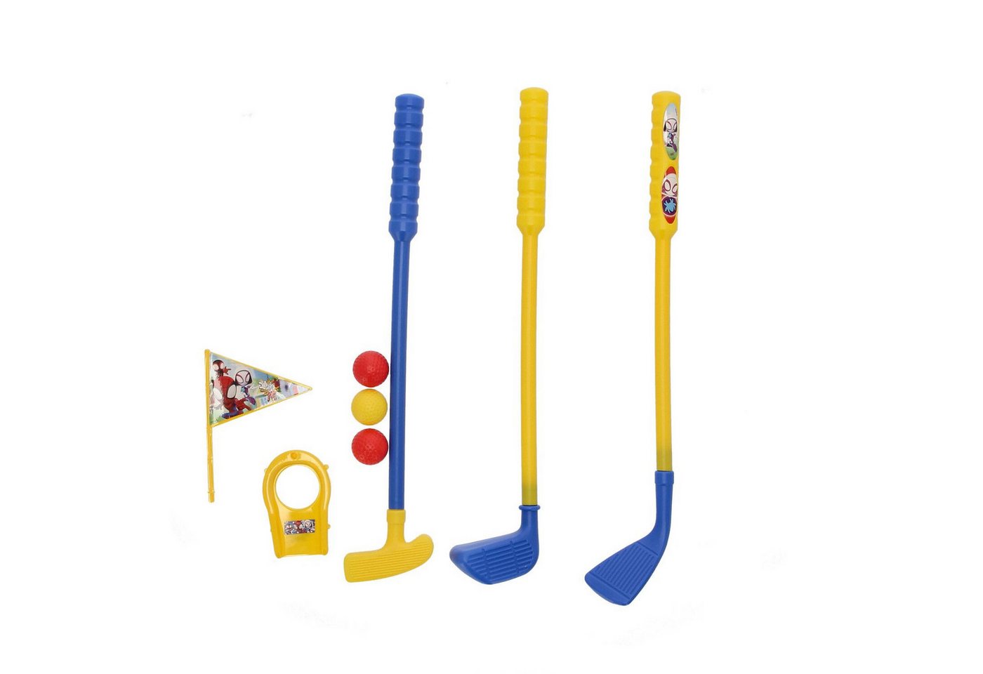 Spiderman Minigolf-Set Golf-Set für Kinder Mit Schlägern, Bällen & Golfloch Spiderman Minigolf-Set Golf-Set für Kinder Mit Schlägern, Bällen & Golfloch von Spiderman