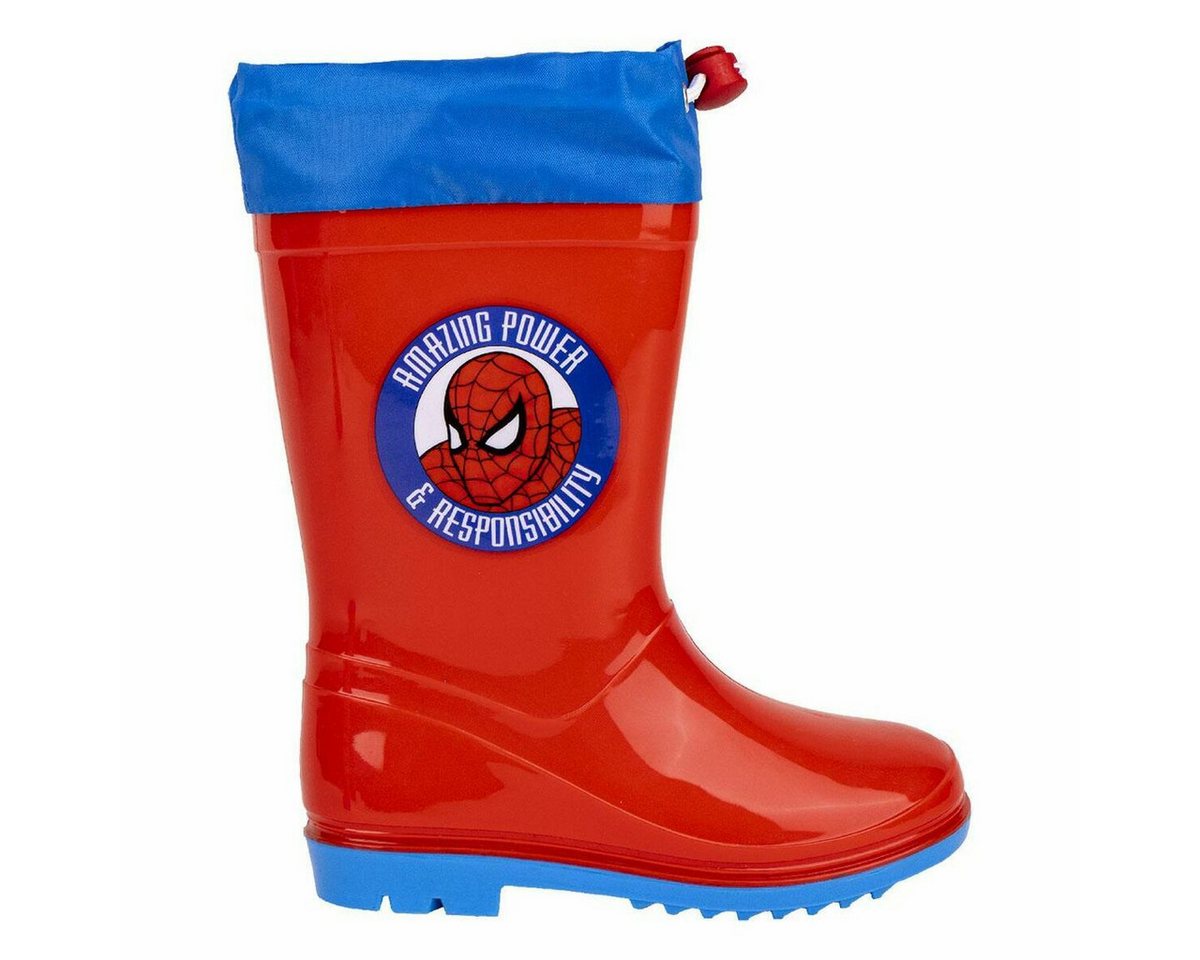 Spiderman Stiefel Kinder Gummistiefel Spider-Man Rot von Spiderman