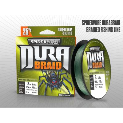 SpiderWire Durabraid 0.19mm 275m moss green von Spiderwire