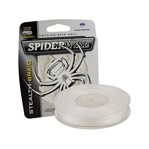 SpiderWire Stealth Superline Angelschnur, durchscheinend, 10/1,8 kg Test-125 Yard von Spiderwire