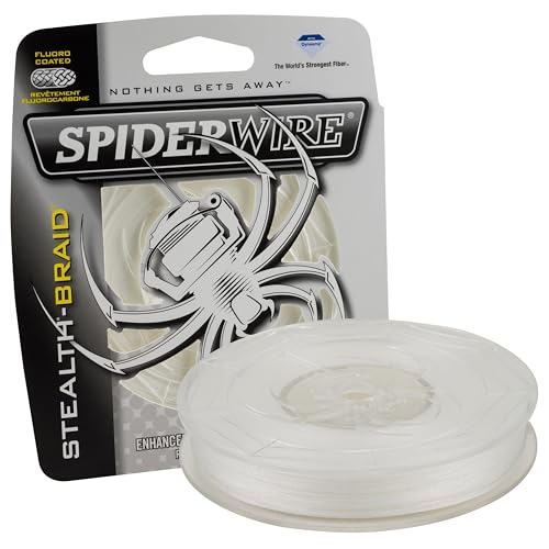 SpiderWire Stealth Superline Angelschnur, durchscheinend, 6/0,5 kg Test-125 Yard von Spiderwire