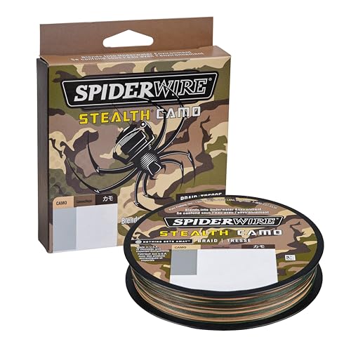 Spiderwire Unisex-Erwachsene SCS80C-125 Stealth Camo Braid 0,40 mm, 80lb-125yd von Spiderwire