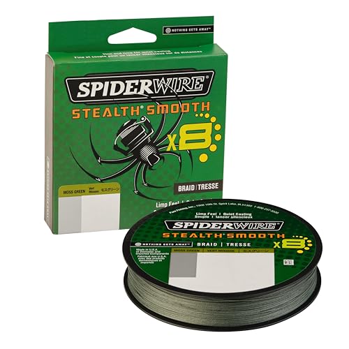 Spiderwire Angelschnur scsm15g Glatte Stealth Angeln Köder, Moos grün, 300 Yd Spiderwire Angelschnur scsm15g Glatte Stealth Angeln Köder, Moos grün, 300 Yd von Spiderwire