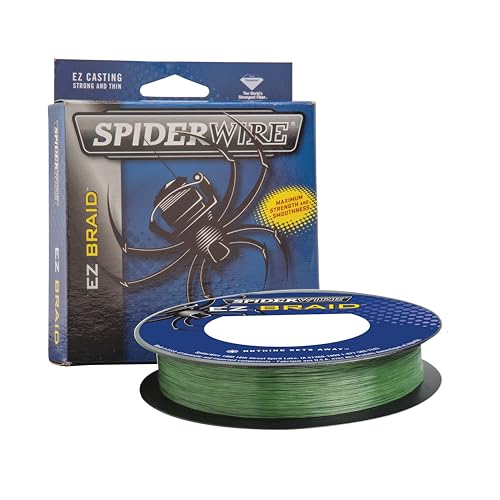 Spiderwire Unisex-Erwachsene SEZB10G-300 EZ Braid Moosgrün 0,17 mm, 300-Yard/10-Pound von Spiderwire