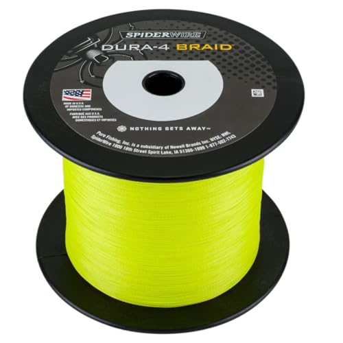 Spiderwire Filo da Pesca Dura 4 Yellow 0.12mm 1800m Trecciato PE Dyneema Mare Spinning Surfcasting Carpfishing von Spiderwire