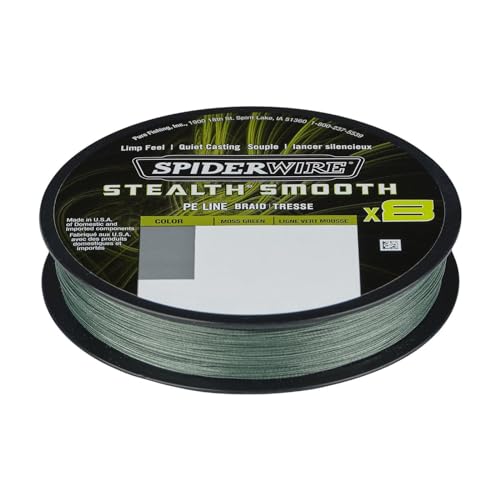 Spiderwire Geflecht Stealth Smooth 8 Stränge 150 m Moss Green – 0,07 mm – 6 kg Spiderwire Geflecht Stealth Smooth 8 Stränge 150 m Moss Green – 0,07 mm – 6 kg von Spiderwire