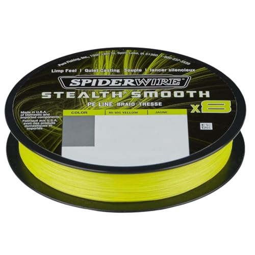 SPIDERWIRE Geflochtene Schnur Stealth Smooth 8, 300 m, Hi-Vis Gelb, 0,15 mm/16,5 kg SPIDERWIRE Geflochtene Schnur Stealth Smooth 8, 300 m, Hi-Vis Gelb, 0,15 mm/16,5 kg von Spiderwire