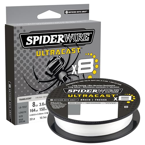 Spiderwire Unisex-Erwachsene Ultracast Braid SUCFS65-IB, Invisibraid-Transluzent, 17lb Spiderwire Unisex-Erwachsene Ultracast Braid SUCFS65-IB, Invisibraid-Transluzent, 17lb von Spiderwire
