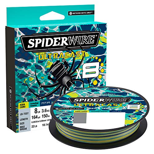 Spiderwire Unisex-Erwachsene Ultracast Braid – SUCVP8-AQC, Aqua Camo, 2lb Spiderwire Unisex-Erwachsene Ultracast Braid – SUCVP8-AQC, Aqua Camo, 2lb von Spiderwire