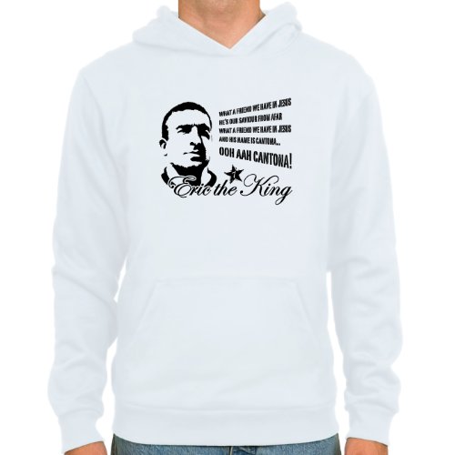 SpielRaum Hoodie Eric Cantona ::: Farbauswahl: SkyBlue oder weiß ::: Größen: S-XXL ::: Fußball-Kult SpielRaum Hoodie Eric Cantona ::: Farbauswahl: SkyBlue oder weiß ::: Größen: S-XXL ::: Fußball-Kult von SpielRaum