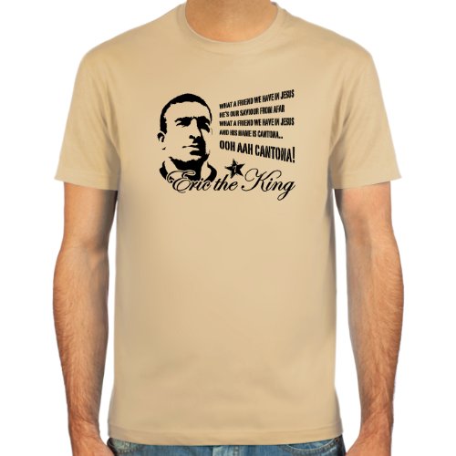 SpielRaum T-Shirt Eric Cantona ::: Farbauswahl: SkyBlue, Sand, weiß oder deepred ::: Größen: S-XXL ::: Fußball-Kult SpielRaum T-Shirt Eric Cantona ::: Farbauswahl: SkyBlue, Sand, weiß oder deepred ::: Größen: S-XXL ::: Fußball-Kult von SpielRaum