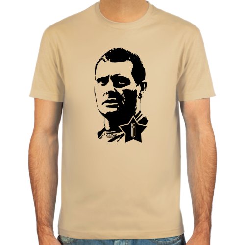 SpielRaum T-Shirt Paul Gascoigne ::: Farbauswahl: SkyBlue, Sand, weiß oder deepred ::: Größen: S-XXL ::: Fußball-Kult SpielRaum T-Shirt Paul Gascoigne ::: Farbauswahl: SkyBlue, Sand, weiß oder deepred ::: Größen: S-XXL ::: Fußball-Kult von SpielRaum