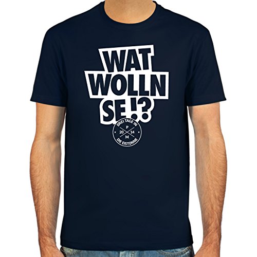 SpielRaum T-Shirt Per Mertesacker, Wat wolln se!? ::: Farbauswahl: SkyBlue, deepred, schwarz, Oliv oder Navy ::: Größen: S-XXL von SpielRaum