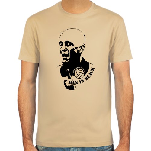 SpielRaum T-Shirt Pierluigi Collina ::: Farbauswahl: SkyBlue, Sand, weiß oder deepred ::: Größen: S-XXL ::: Fußball-Kult SpielRaum T-Shirt Pierluigi Collina ::: Farbauswahl: SkyBlue, Sand, weiß oder deepred ::: Größen: S-XXL ::: Fußball-Kult von SpielRaum