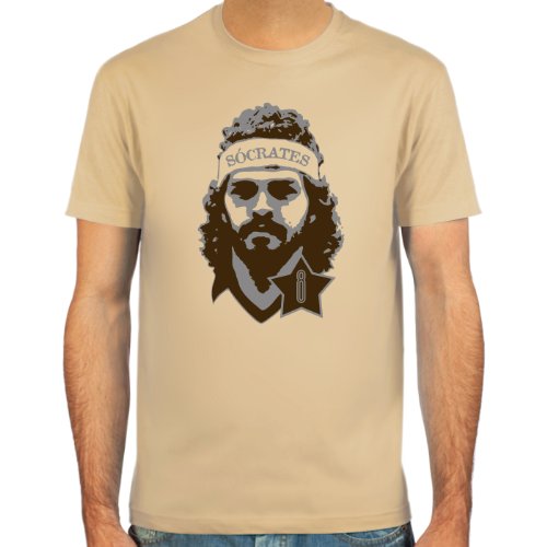 SpielRaum T-Shirt Sócrates ::: Farbauswahl: SkyBlue, Sand oder weiß ::: Größen: S-XXL ::: Fußball-Kult SpielRaum T-Shirt Sócrates ::: Farbauswahl: SkyBlue, Sand oder weiß ::: Größen: S-XXL ::: Fußball-Kult von SpielRaum