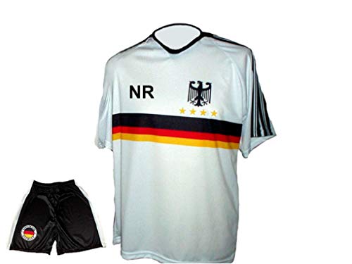 Deutschland Trikot "Finale" + Hose mit Wunschname + Nummer Kinder Größe 104 von Spielfussballshop