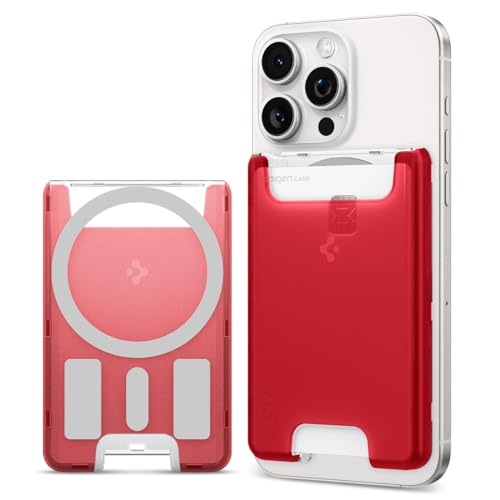 Spigen Classic C1 MagFit Magnetischer Kartenhalter Entwickelt für MagSafe Kompatibel mit iPhone 16/15/14/13/12 Modelle Magsafe Wallet - Rubin Spigen Classic C1 MagFit Magnetischer Kartenhalter Entwickelt für MagSafe Kompatibel mit iPhone 16/15/14/13/12 Modelle Magsafe Wallet - Rubin von Spigen