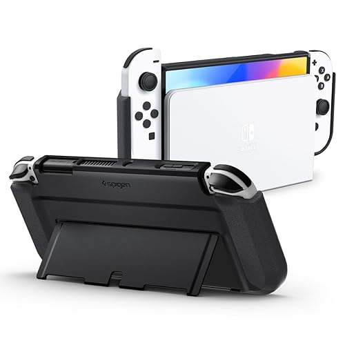 Spigen Thin Fit Hülle Kompatibel mit Nintendo Switch OLED 2021 - Schwarz Spigen Thin Fit Hülle Kompatibel mit Nintendo Switch OLED 2021 - Schwarz von Spigen