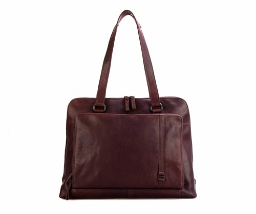 Spikes & Sparrow Leder Laptop-Schultertasche Billie, Dunkelbraun Spikes & Sparrow Leder Laptop-Schultertasche Billie, Dunkelbraun von Spikes & Sparrow