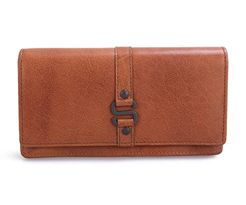 Spikes & Sparrow Leather RFID Wallet - Iowa - Brandy Cognac Spikes & Sparrow Leather RFID Wallet - Iowa - Brandy Cognac von SPIKES & SPARROW