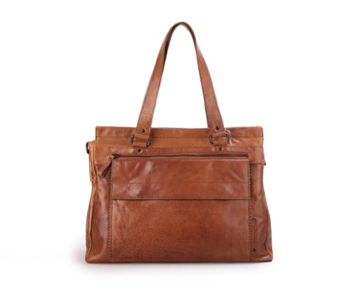 Spikes & Sparrow Leder Laptop-Schultertasche, Brandy Spikes & Sparrow Leder Laptop-Schultertasche, Brandy von Spikes & Sparrow