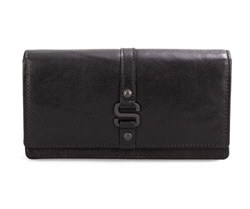 Spikes & Sparrow Leather RFID Wallet - Iowa - Black Spikes & Sparrow Leather RFID Wallet - Iowa - Black von SPIKES & SPARROW